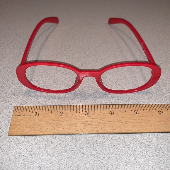 Honey Lemon Style Red Plastic Glasses Frames - Picture 4 of 5